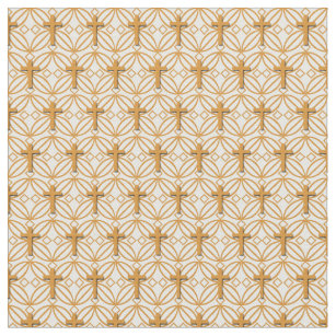 Christian Cross Grill Pattern - Small Ratio Fabric
