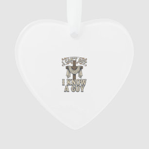Christian Cross I Know a Guy Vintage Shirt Ornament