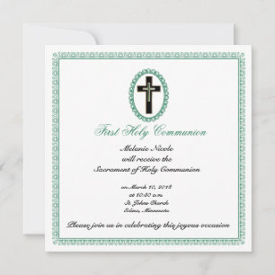 Christian cross invitation