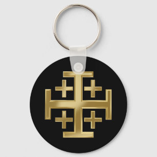 Christian cross keychain