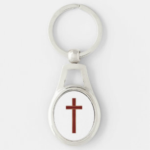 Christian cross keychain
