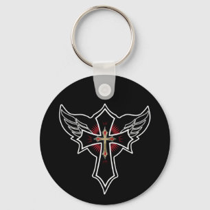 Christian cross keychain