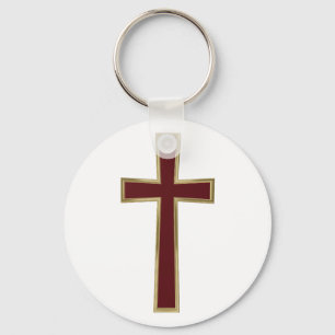Christian cross keychain