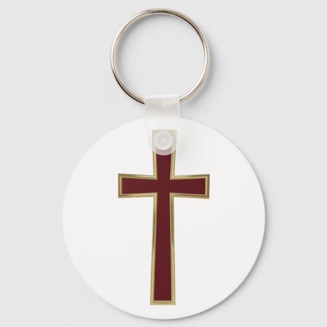 Christian cross keychain (Front)