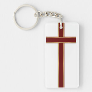 Christian cross keychain