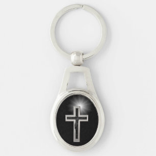 Christian cross keychain
