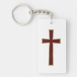 Christian cross keychain