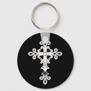 Christian cross keychain