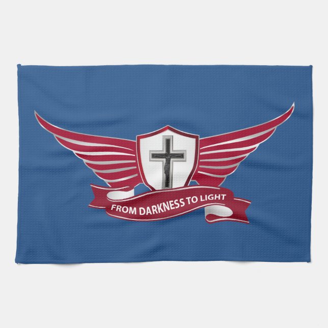 Christian cross kitchen towel (Horizontal)