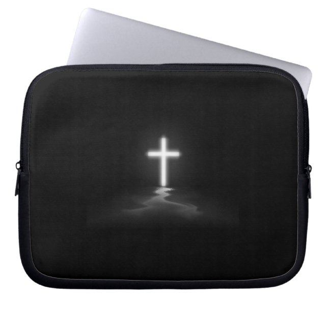 Christian Cross Laptop Sleeve (Front)