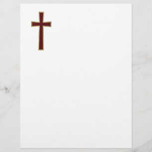 Christian cross letterhead