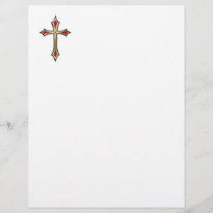 Christian cross letterhead