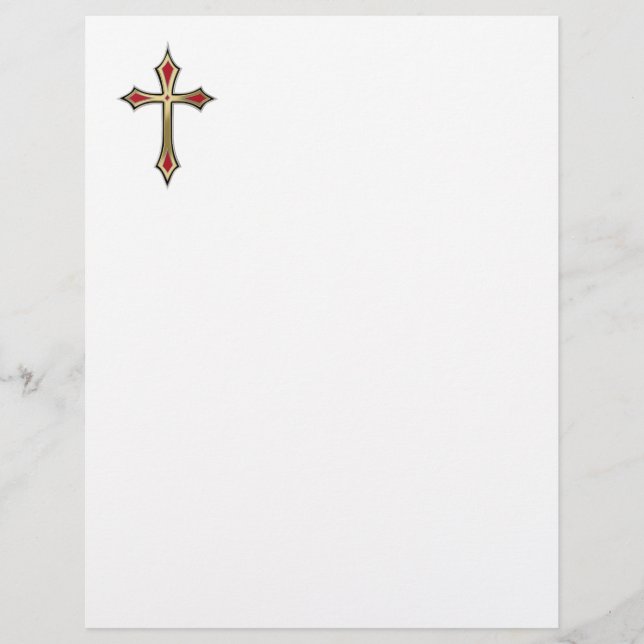 Christian cross letterhead (Front)