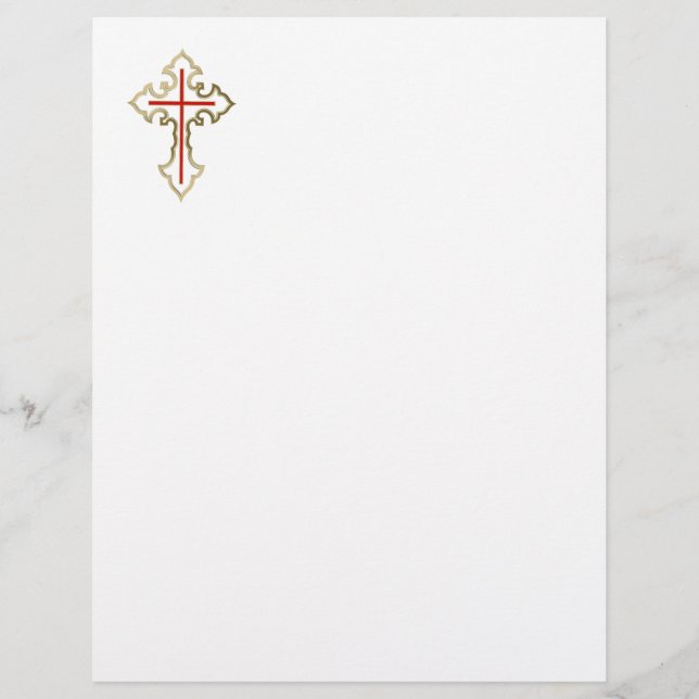 Christian cross letterhead (Front)