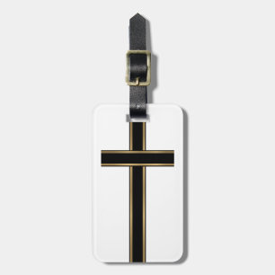 Christian cross luggage tag