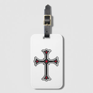 Christian cross luggage tag