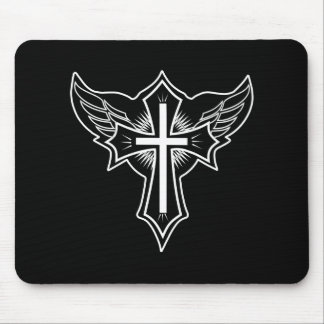 Christian cross mouse pad