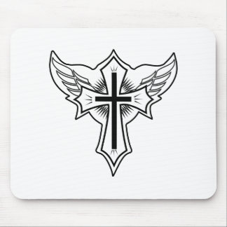 Christian cross mouse pad