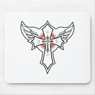 Christian cross mouse pad