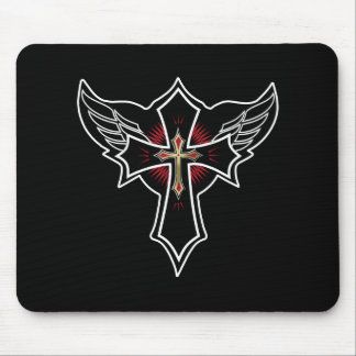 Christian cross mouse pad