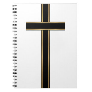 Christian cross notebook