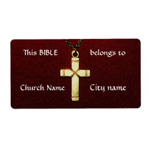 Christian Cross Ownership Labels