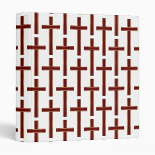 Christian cross pattern binder