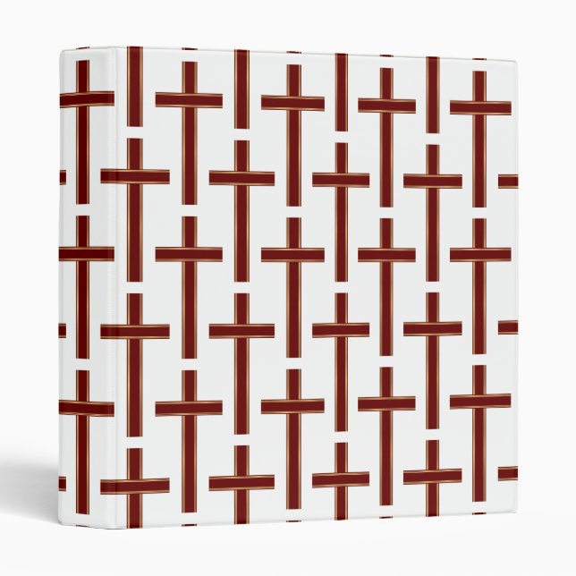 Christian cross pattern binder (Front/Spine)