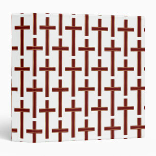 Christian cross pattern binder