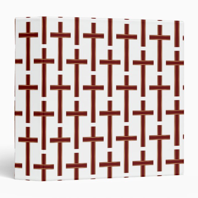 Christian cross pattern binder (Front/Spine)