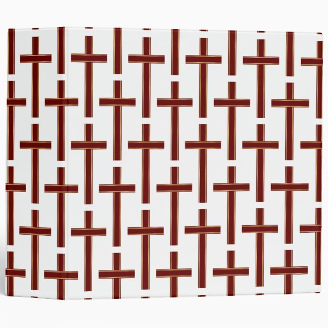 Christian cross pattern binder (Front/Spine)