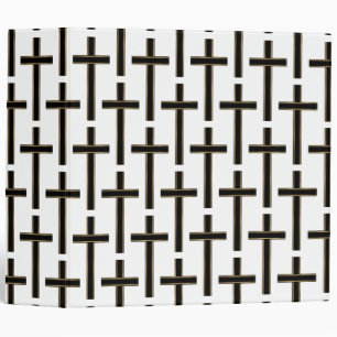 Christian cross pattern binder
