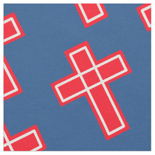 Christian cross pattern fabric