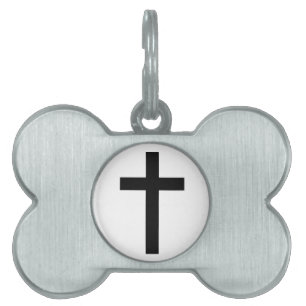 "CHRISTIAN CROSS" PET TAG