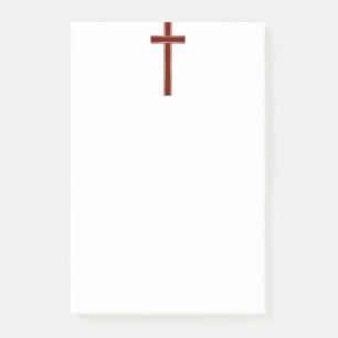 Christian cross post-it notes