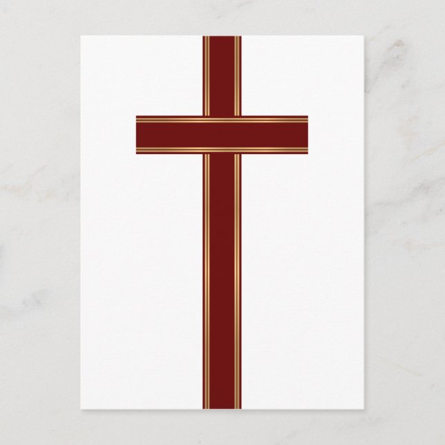 Christian cross postcard (Front)