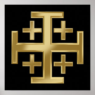 Christian cross poster