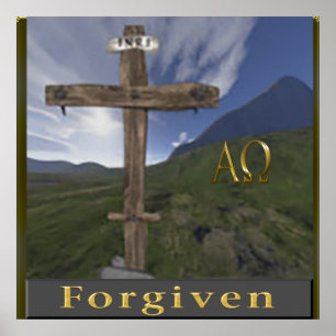 christian cross poster