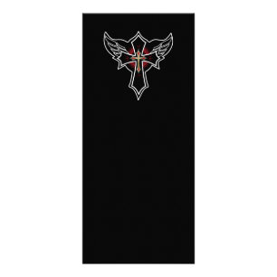Christian cross rack card