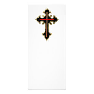 Christian cross rack card