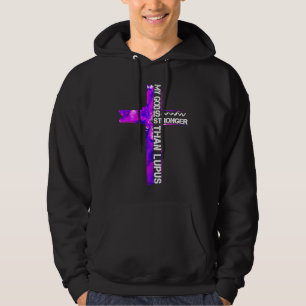 Christian Cross Ribbon Lupus Awareness Costume War Hoodie