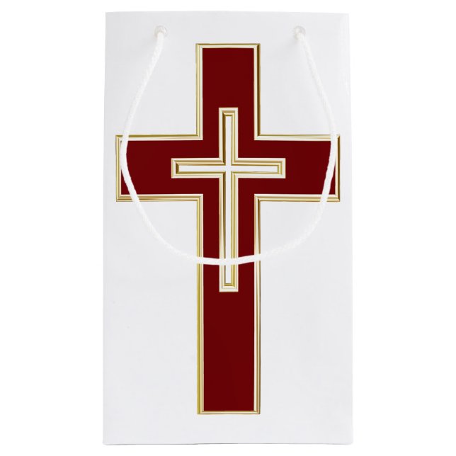 Christian cross small gift bag (Back)