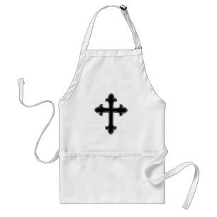 Christian cross standard apron
