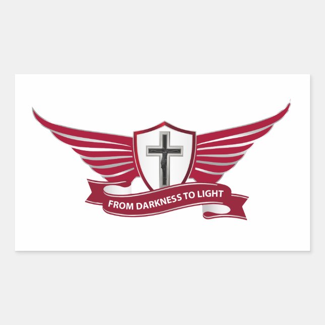 Christian cross sticker (Front)