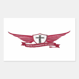 Christian cross sticker