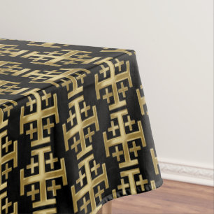 Christian cross tablecloth