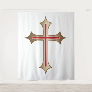 Christian cross tapestry