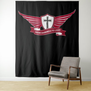 Christian cross tapestry