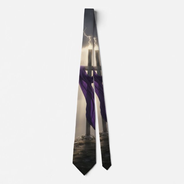 Christian Cross Testimony Necktie (Front)