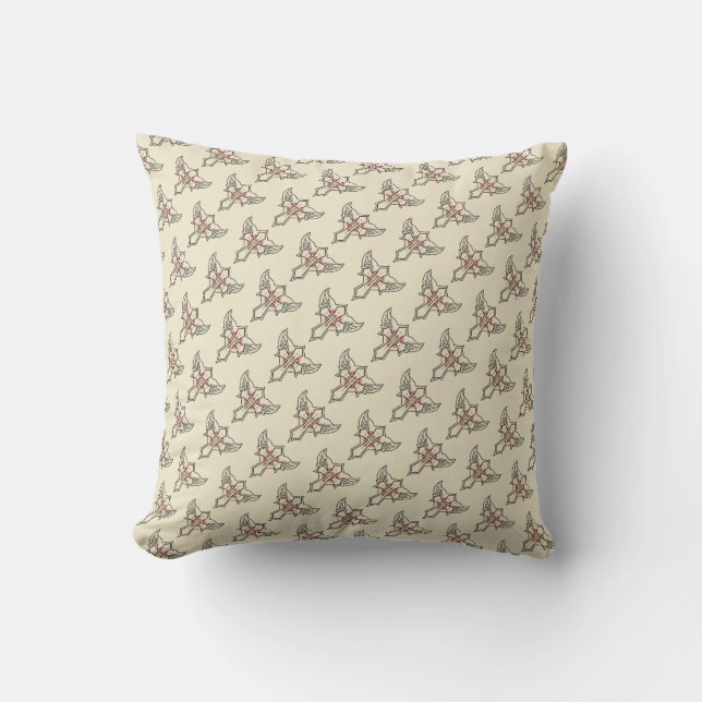 Christian cross throw pillow (Front)